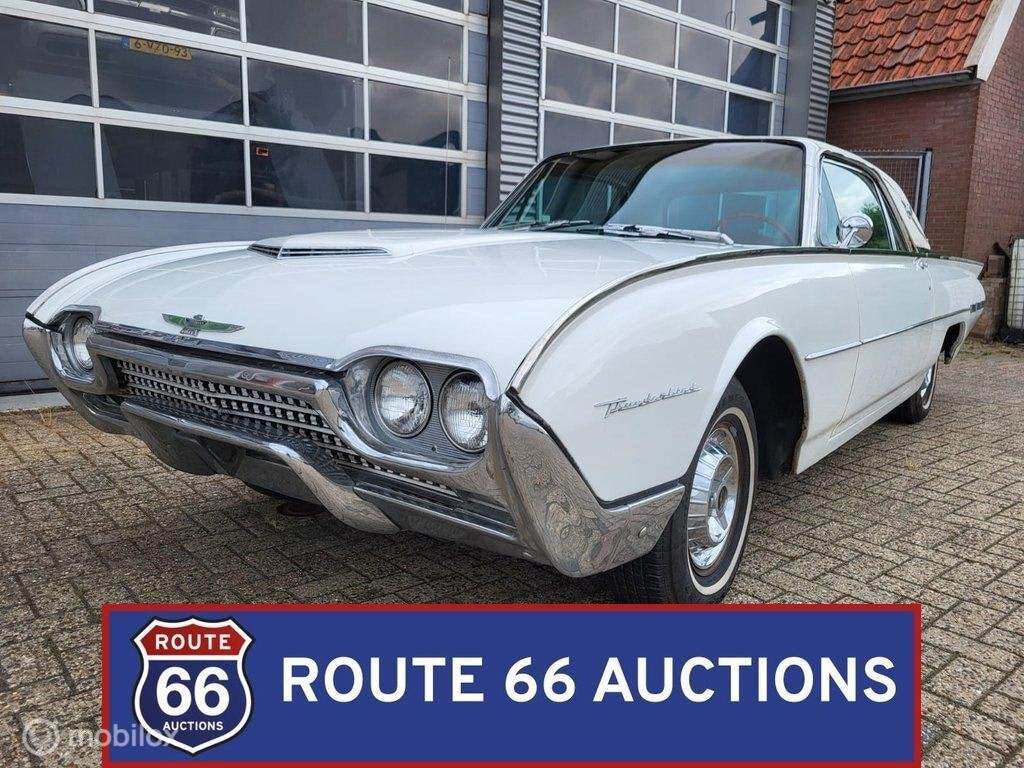 Ford Thunderbird Landau | 1962 | Route 66 Auctions, Auto's, Overige carrosserieën, Zwart, Bedrijf, Handgeschakeld