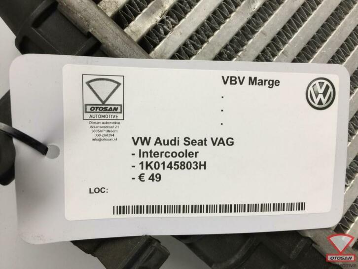 vw audi seat skoda vag intercooler 1k0145803h, Gebruikt, Volkswagen, Volkswagen AG, Berliner Ring 2
38440  Wolfsburg, DE