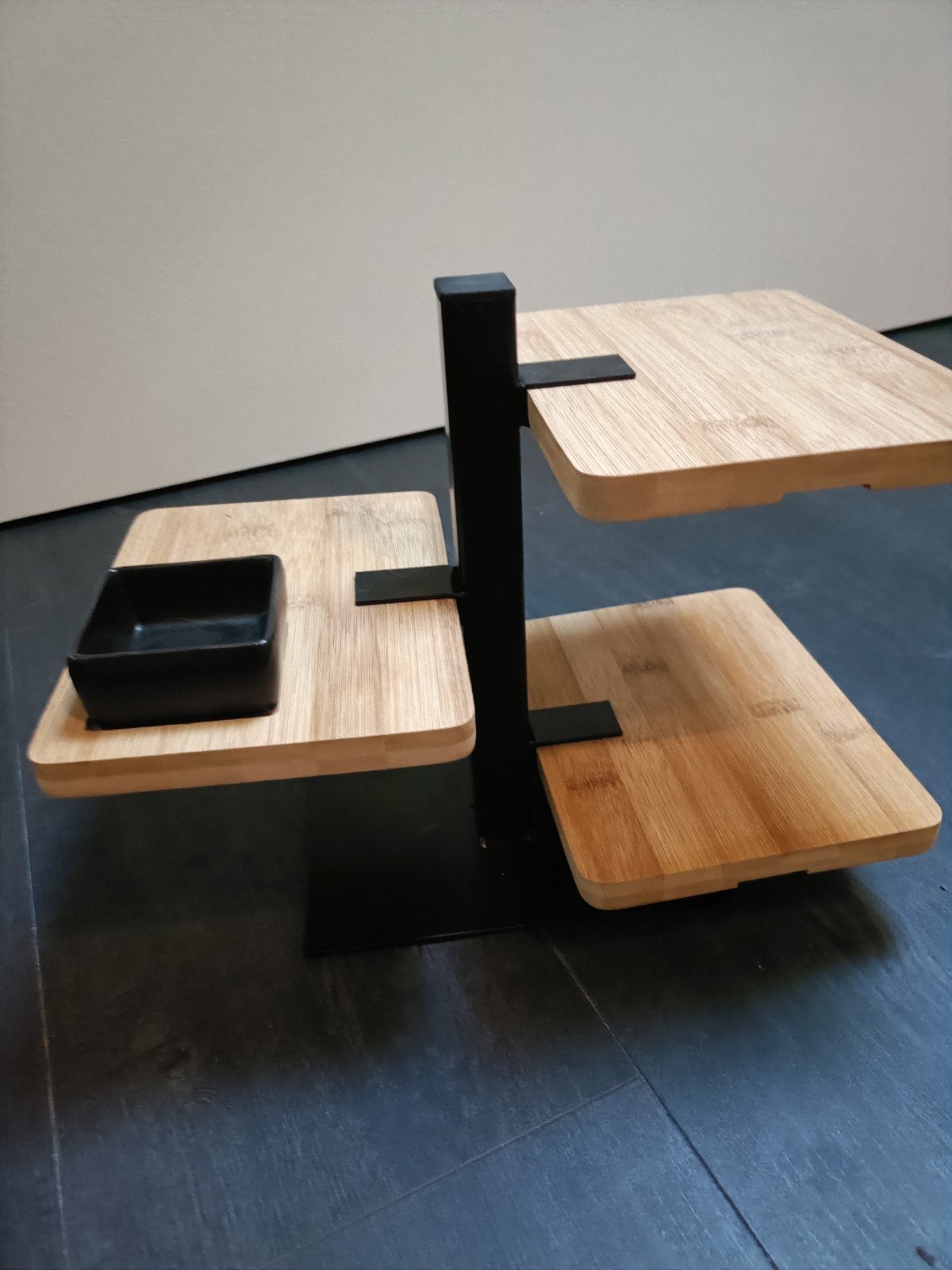 Gusta etagere van bamboe en metaal, Huis en Inrichting, Keuken | Keukenbenodigdheden, Hout, Gusta, Ophalen of Verzenden, Zo goed als nieuw