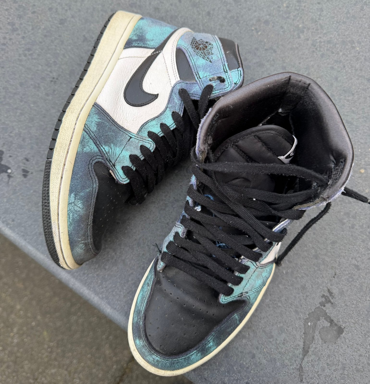 Nike Air Jordan 1 Retro High Tie Dye Maat 40, Overige kleuren, Ophalen of Verzenden, Sneakers of Gympen, Zo goed als nieuw