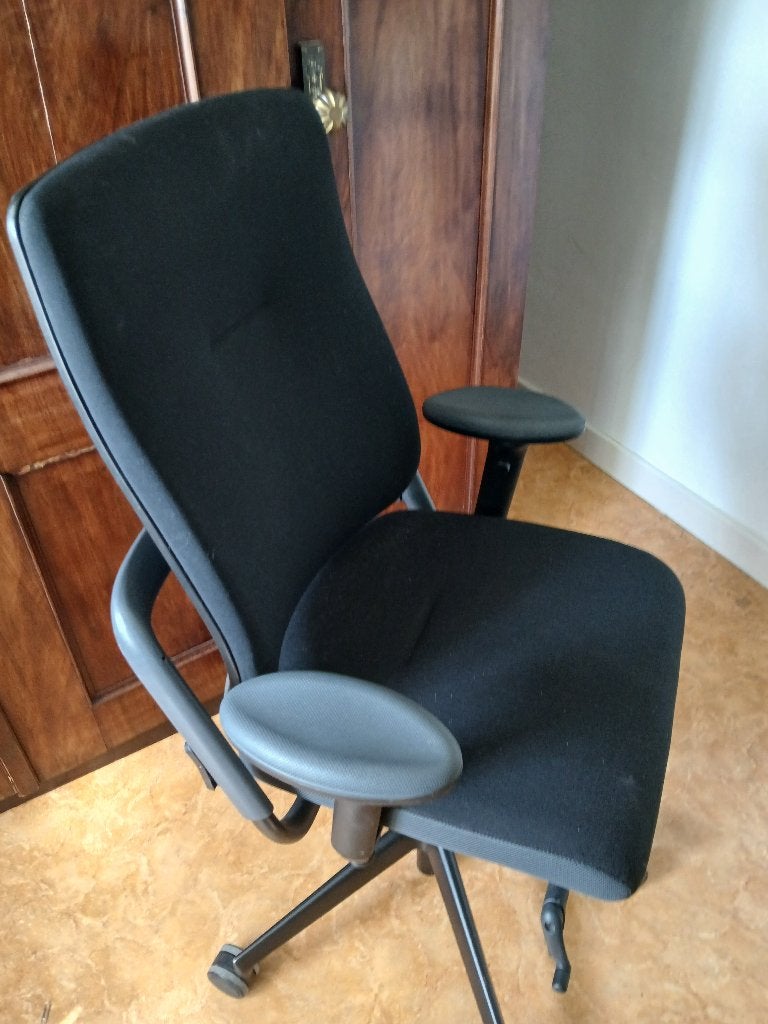 bureaustoel, Ophalen, Ergonomisch, Gebruikt, Zwart