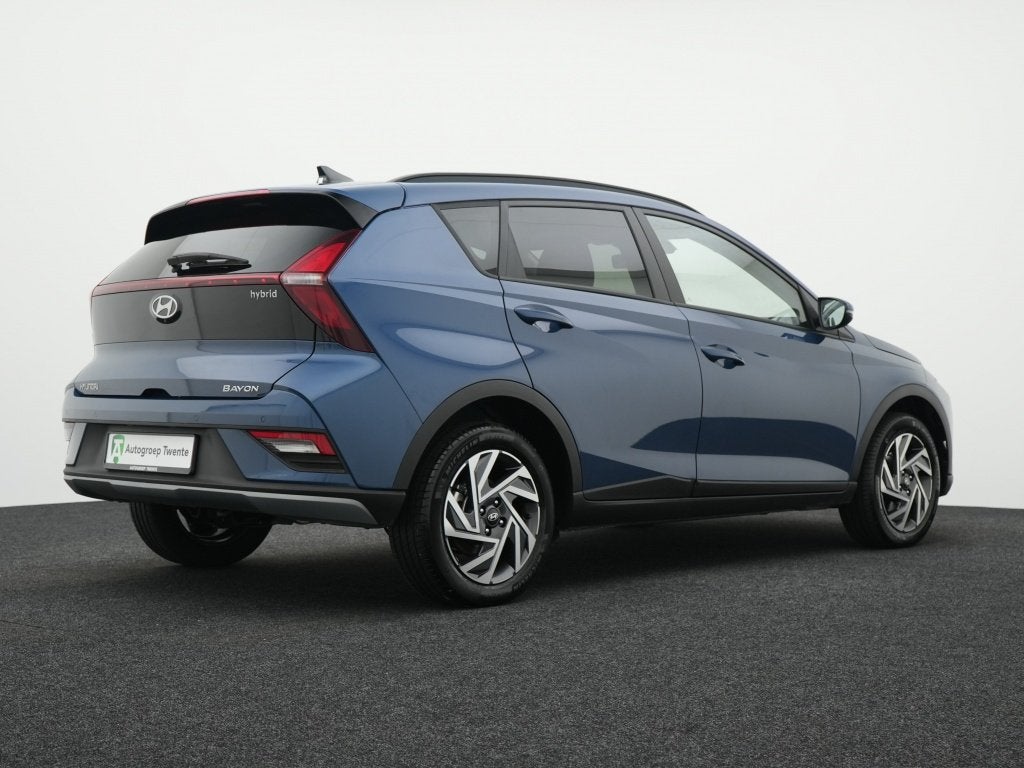Hyundai Bayon 1.0 T-GDI Comfort Smart | LED | Private lease, Auto's, Keurmerk '100% Onderhouden', Gebruikt, Zwart, Blauw