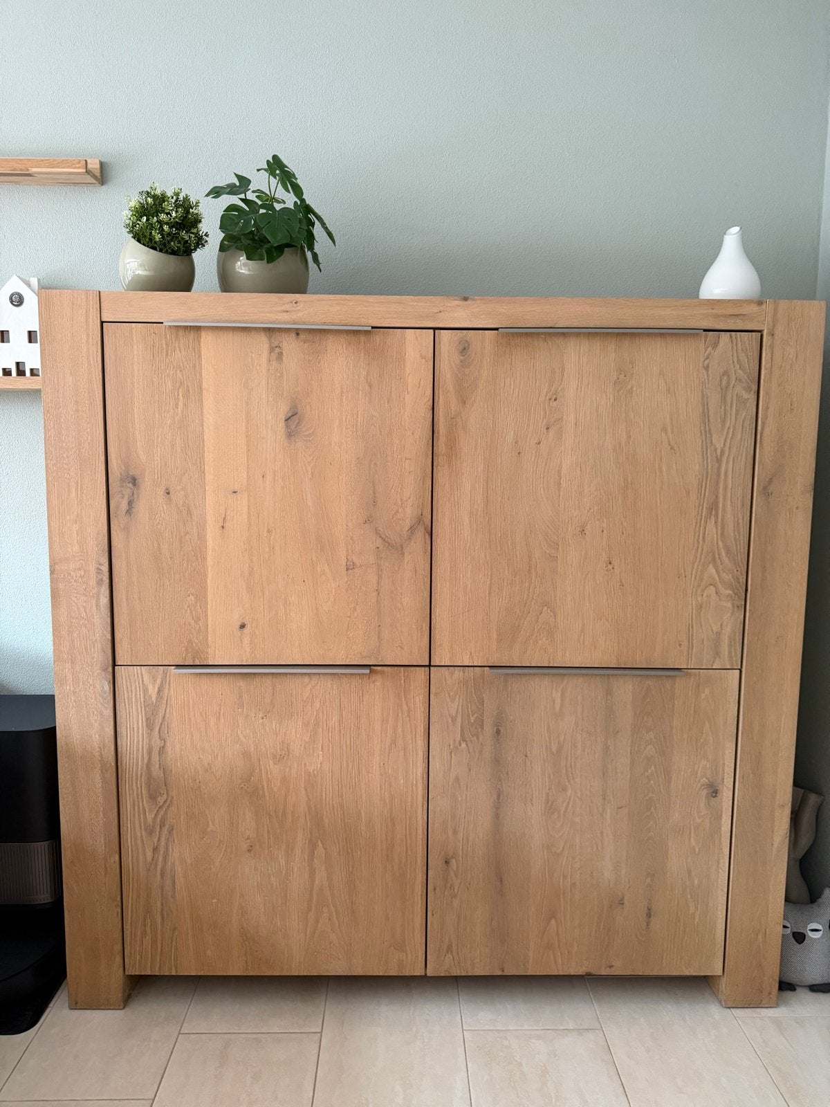 Massief blank eiken kast 150x150 - Goede staat, Huis en Inrichting, Kasten | Overige, Ophalen, Gebruikt