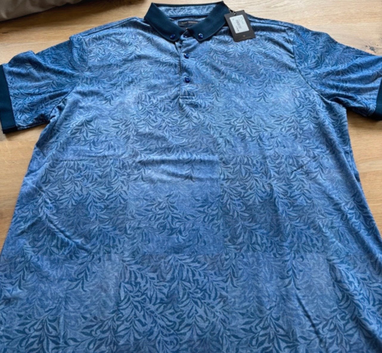 Tony Montana Polo Shirt Blauw XL - Nieuw met kaartje, Kleding | Heren, Ophalen of Verzenden, Nieuw, Maat 56/58 (XL), Blauw