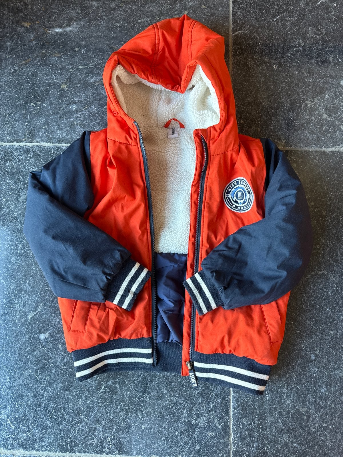 B. Nosy winterjas maat 122-128 met teddy voering, Kinderen en Baby's, Ophalen of Verzenden, Zo goed als nieuw, Jongen, Jas
