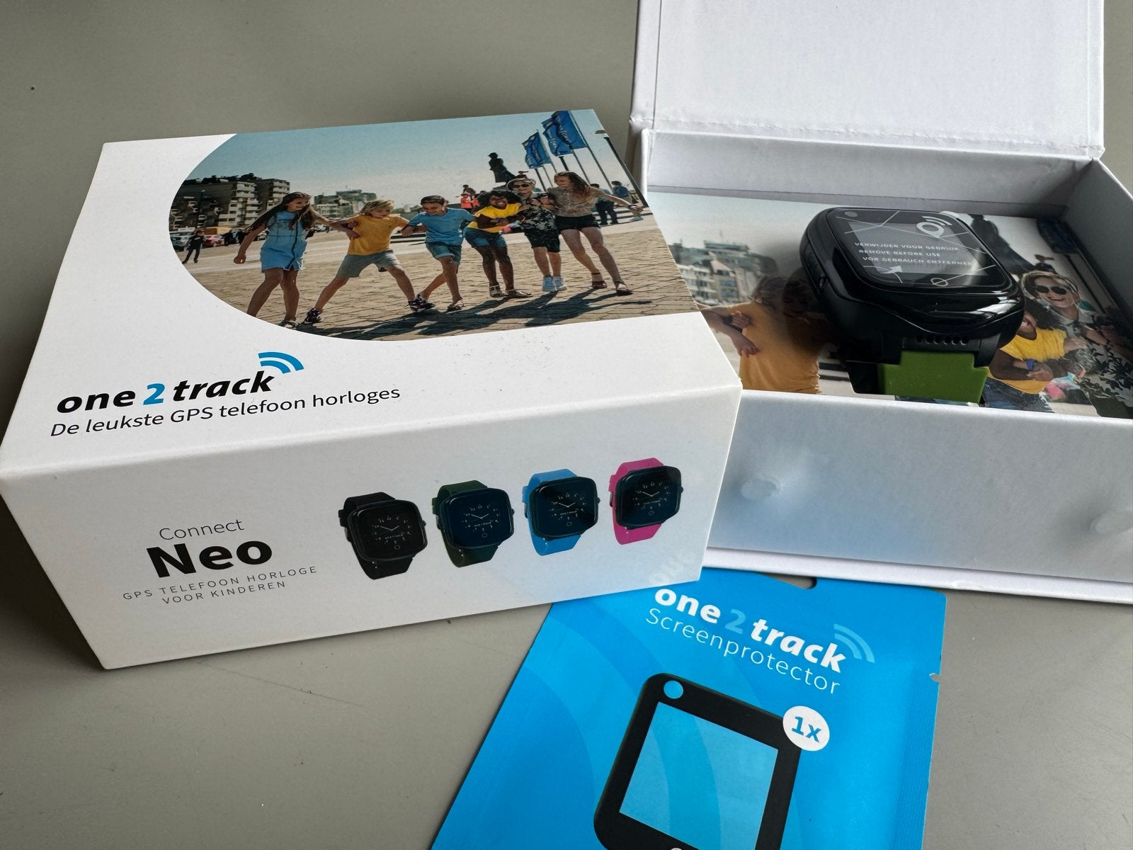 One2track GPS telefoon horloge Connect Neo - Groen (Nieuw), Ophalen of Verzenden, Nieuw, Groen, Jongen of Meisje