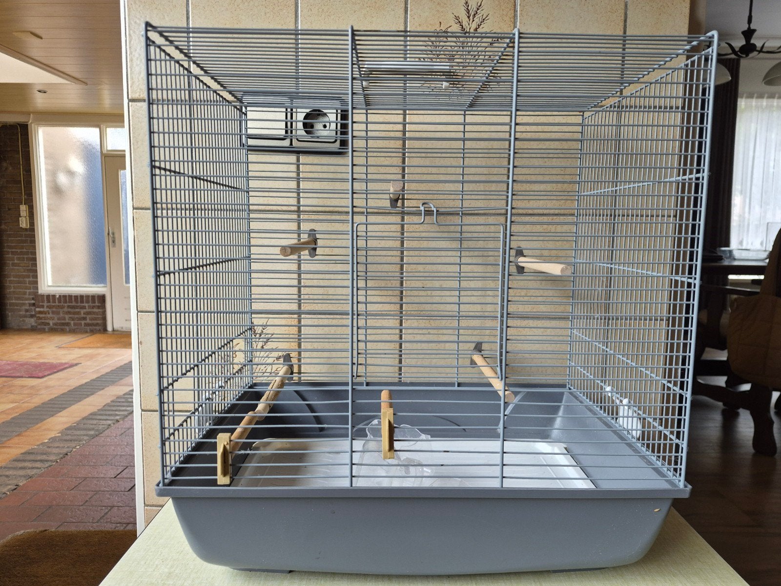 Te koop vogelkooi, Ophalen, Zo goed als nieuw, Metaal, Vogelkooi