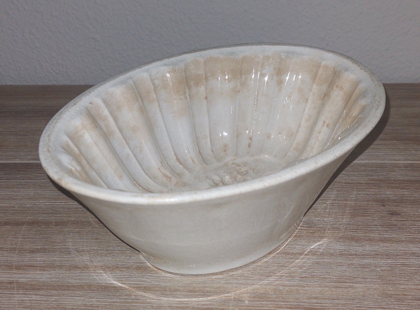 Antieke puddingvorm -  Regout - beboterd, Antiek en Kunst, Ophalen of Verzenden