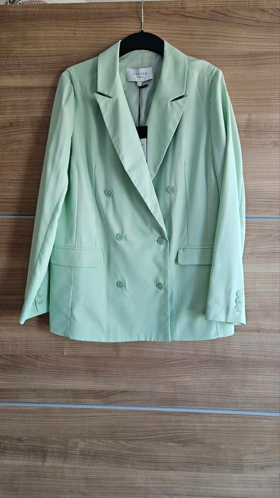 Dames  blazer mint-groen costes Nieuw, Maat 42/44 (L), Nieuw, Ophalen of Verzenden, Groen