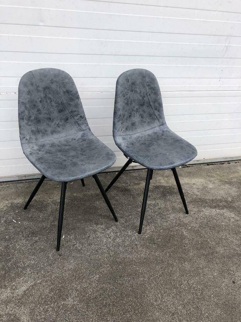 4 stuks kuipstoelen blauw, Huis en Inrichting, Ophalen, Blauw, Zo goed als nieuw, Vier