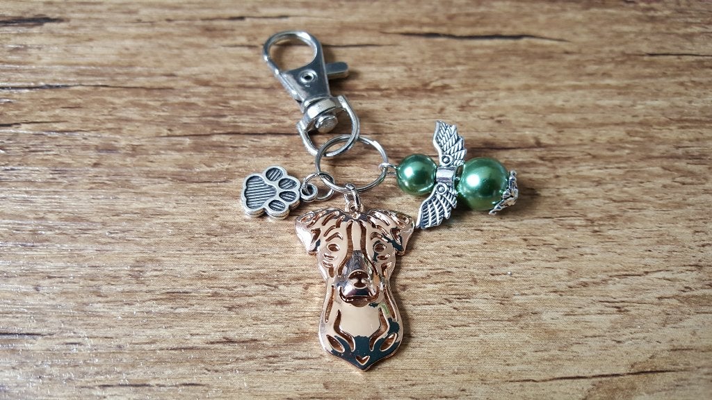 Tashanger Sleutelhanger Jack russel A met beschermengeltje, Overige merken, Verzenden, Nieuw, Overige typen
