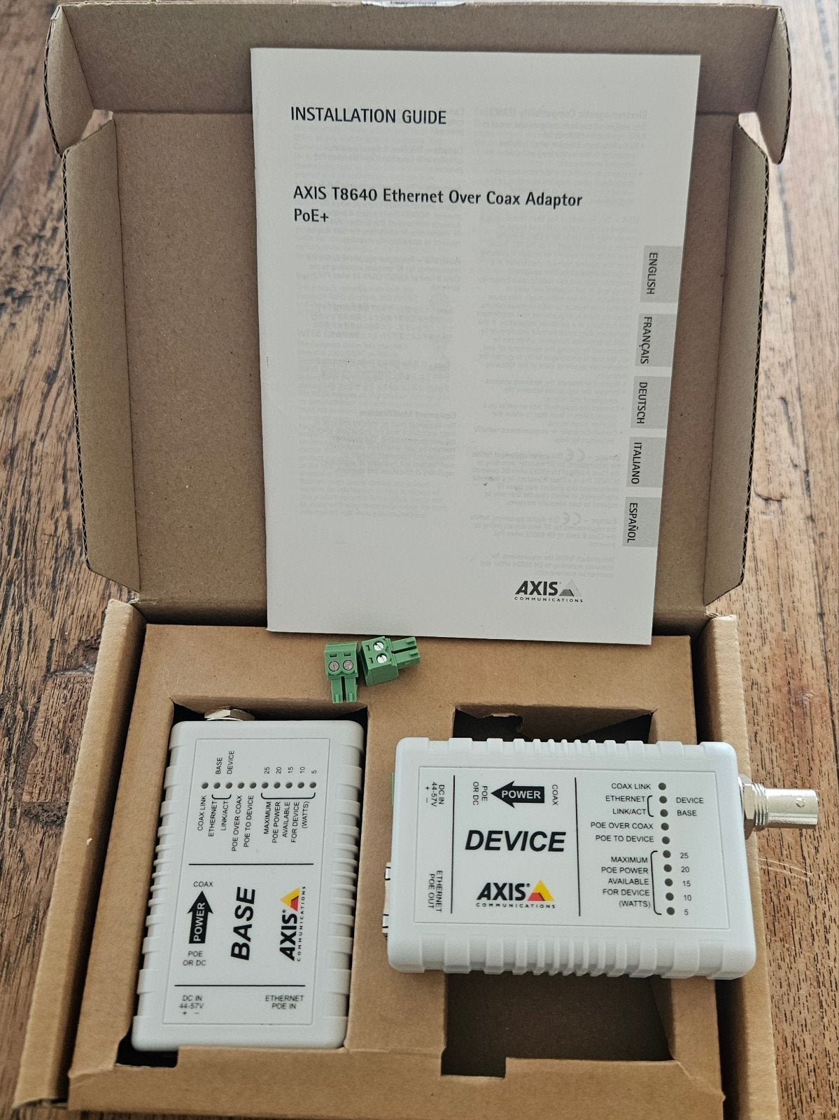 Axis T8640 PoE+ Over Coax Adapter - Nieuw, Ophalen of Verzenden, Nieuw