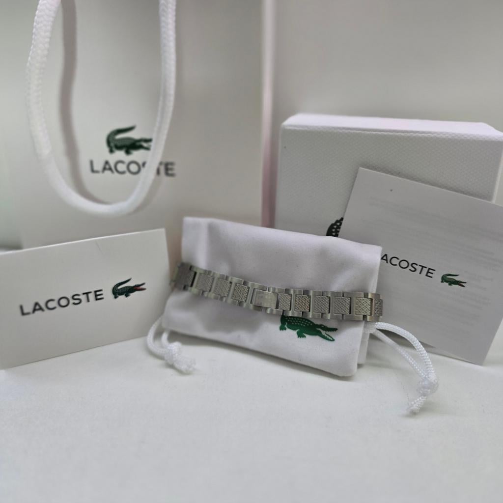 Lacoste bracelet, Verzenden, Nieuw, Zilver, Zilver