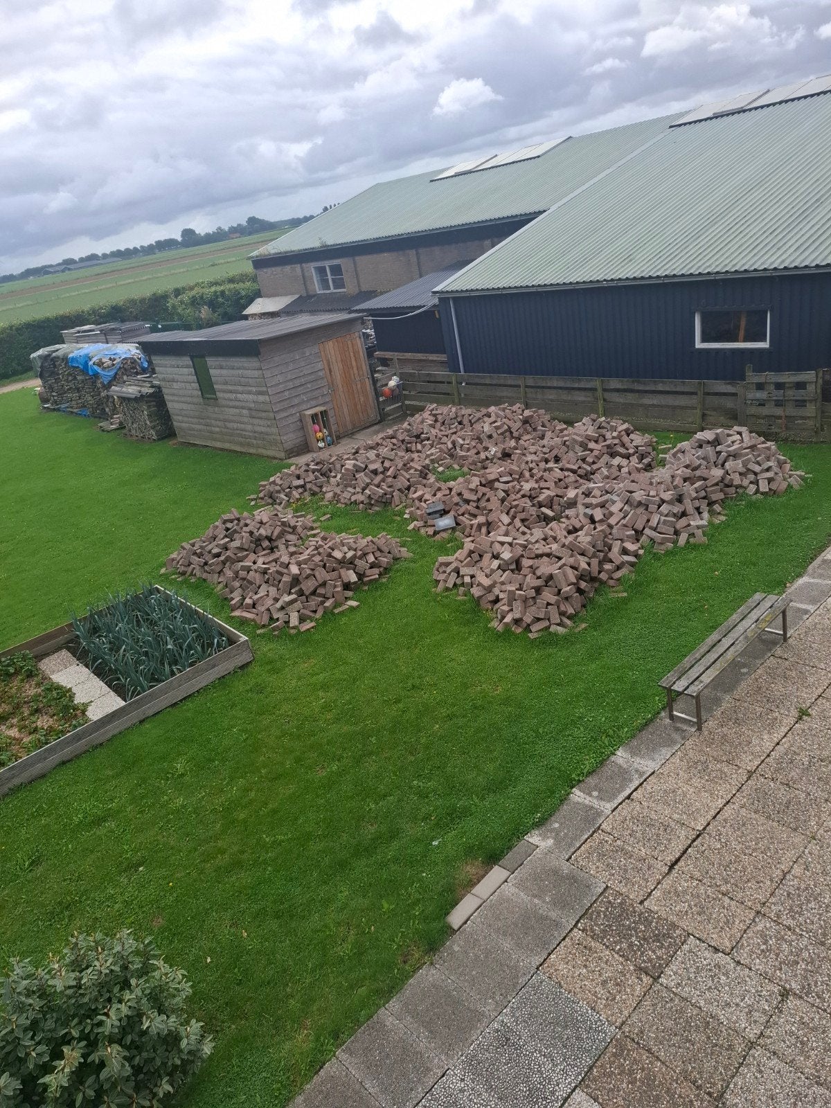 BKK stenen, Tuin en Terras, Tegels en Klinkers, Ophalen, Gebruikt, Klinkers, 10 m² of meer