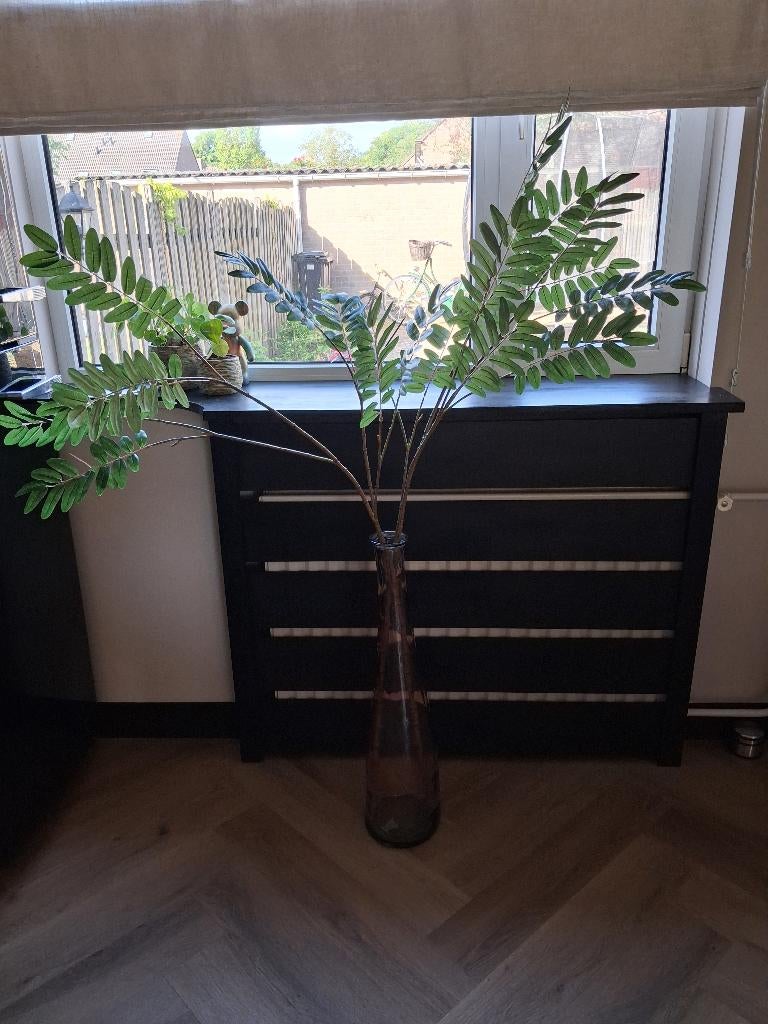 Roze pot met kunstbloemen, Ophalen, Roze, Kunstplant, Inclusief kunstbloemen