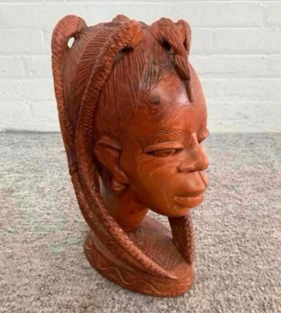 Beeld mooi Afrikaans Jamaicaans rasta vrouwen beeld, Verzamelen, Beelden en Beeldjes, Ophalen of Verzenden