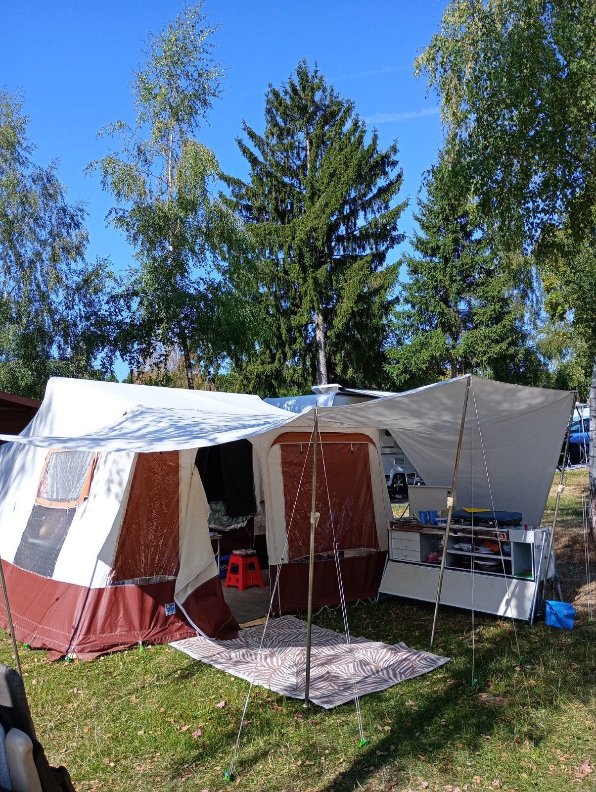 jamet jametic vouwwagen, Caravans en Kamperen, Ophalen, Meerkleurig, Aanwezig, Jamet