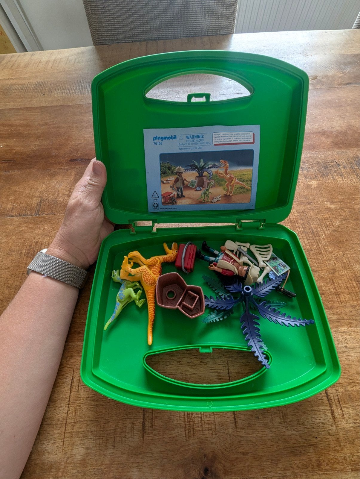 Playmobil 70108 Dinosaurus Koffer met Figuren, Complete set, Ophalen of Verzenden, Zo goed als nieuw, Figuren