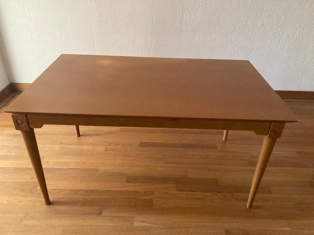 houten eettafel teak hout teakhouten rechthoekige tafel, Huis en Inrichting, Tafels | Eettafels, Gebruikt, Teakhout, Vijf personen of meer