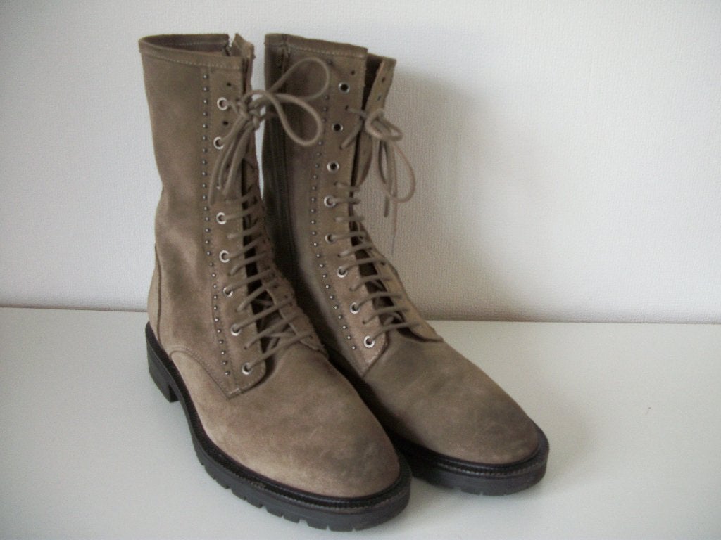 Lage Laarzen met Veter - Beige Bruin - 41 - Don Diego - zgan, Don Diego, Beige, Lage of Enkellaarzen, Nieuw