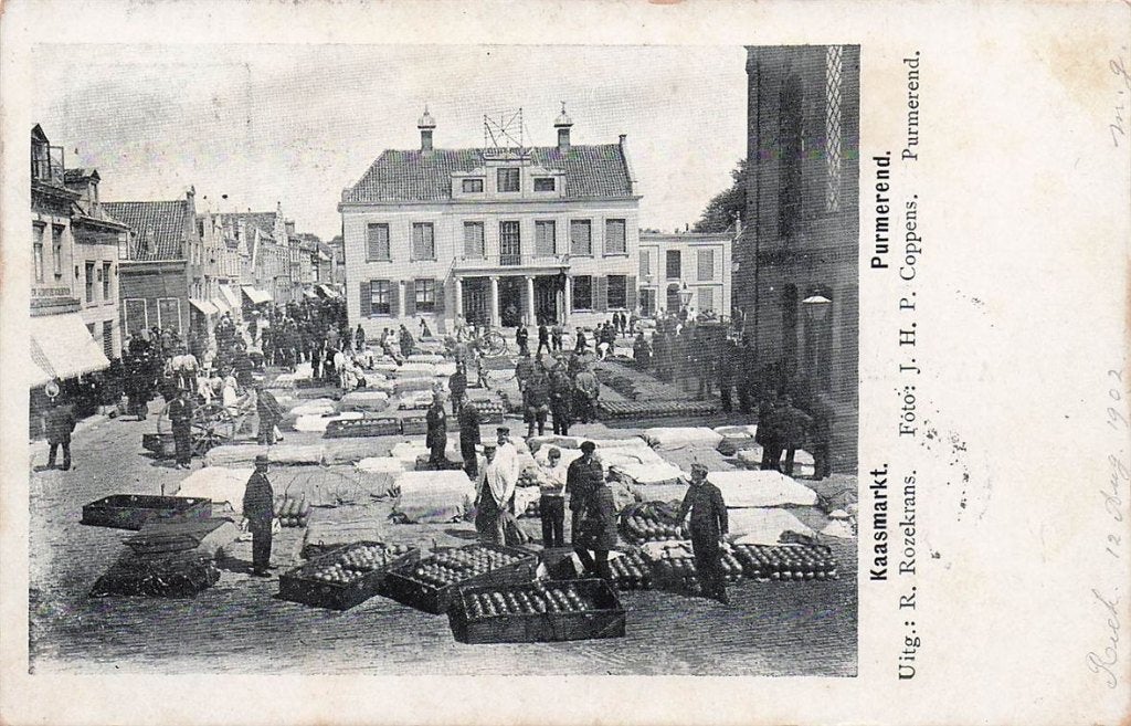 703-492-013 Kaasmarkt Purmerend, Verzenden, Voor 1920, Noord-Holland