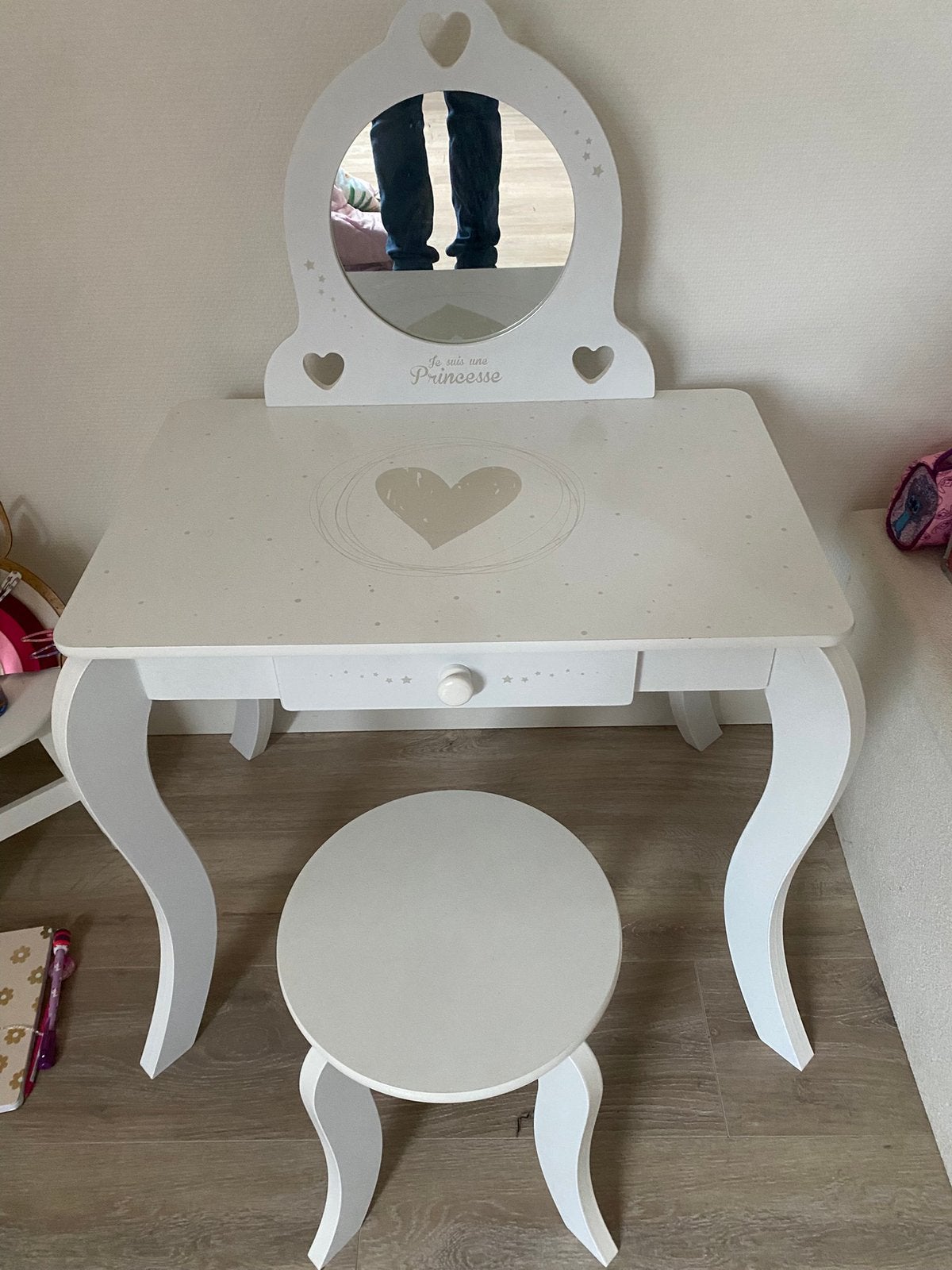 Prinsessen make up tafeltje incl kruk, Ophalen, Zo goed als nieuw, 50 tot 100 cm, Minder dan 100 cm