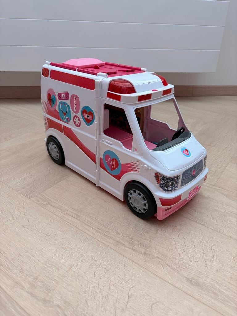 Barbie ambulance, Ophalen, Gebruikt