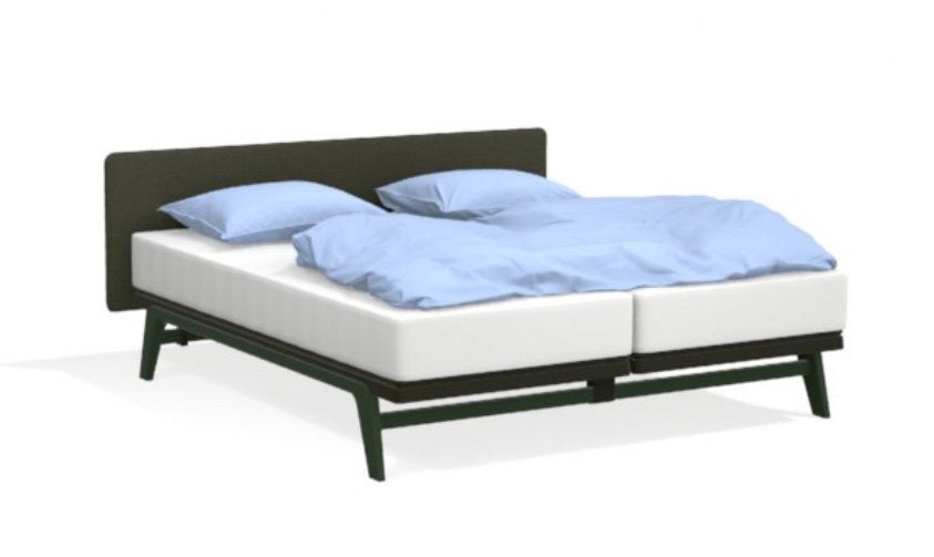 Auping Original 180x200 Black 1M Elektrisch & Hoofdbord, Verstelbaar, Verzenden, Zwart, Zo goed als nieuw