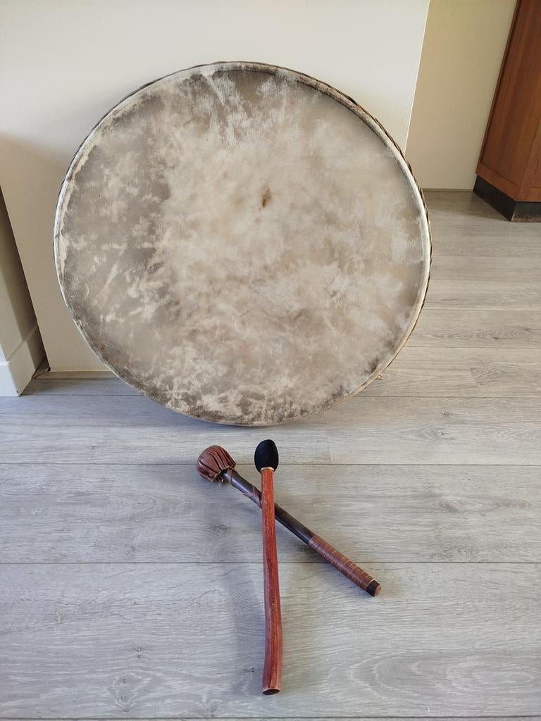 Sjamanistische drum 60 cm, Ophalen of Verzenden, Zo goed als nieuw, Overige merken