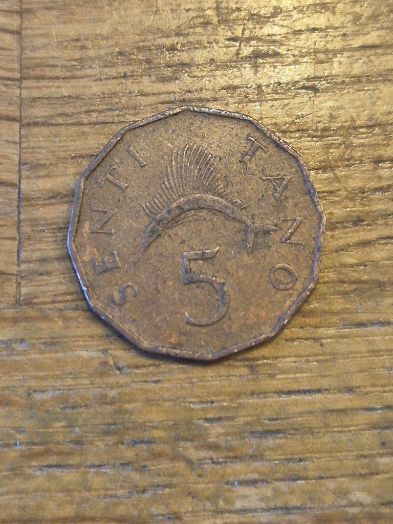 Tanzania - 5 Senti 1972, Ophalen of Verzenden, Tanzania