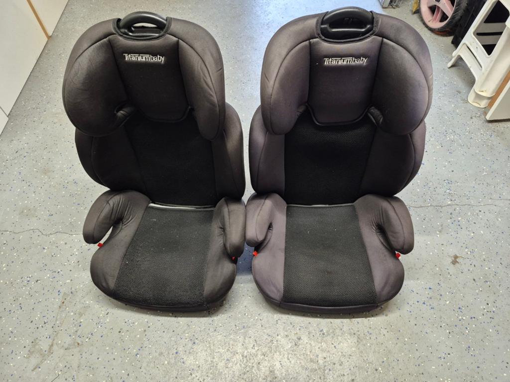 2x autostoel ISOfix zwart Kinderzitje Kinderstoel, Gebruikt, 15 t/m 36 kg, Isofix, Ophalen