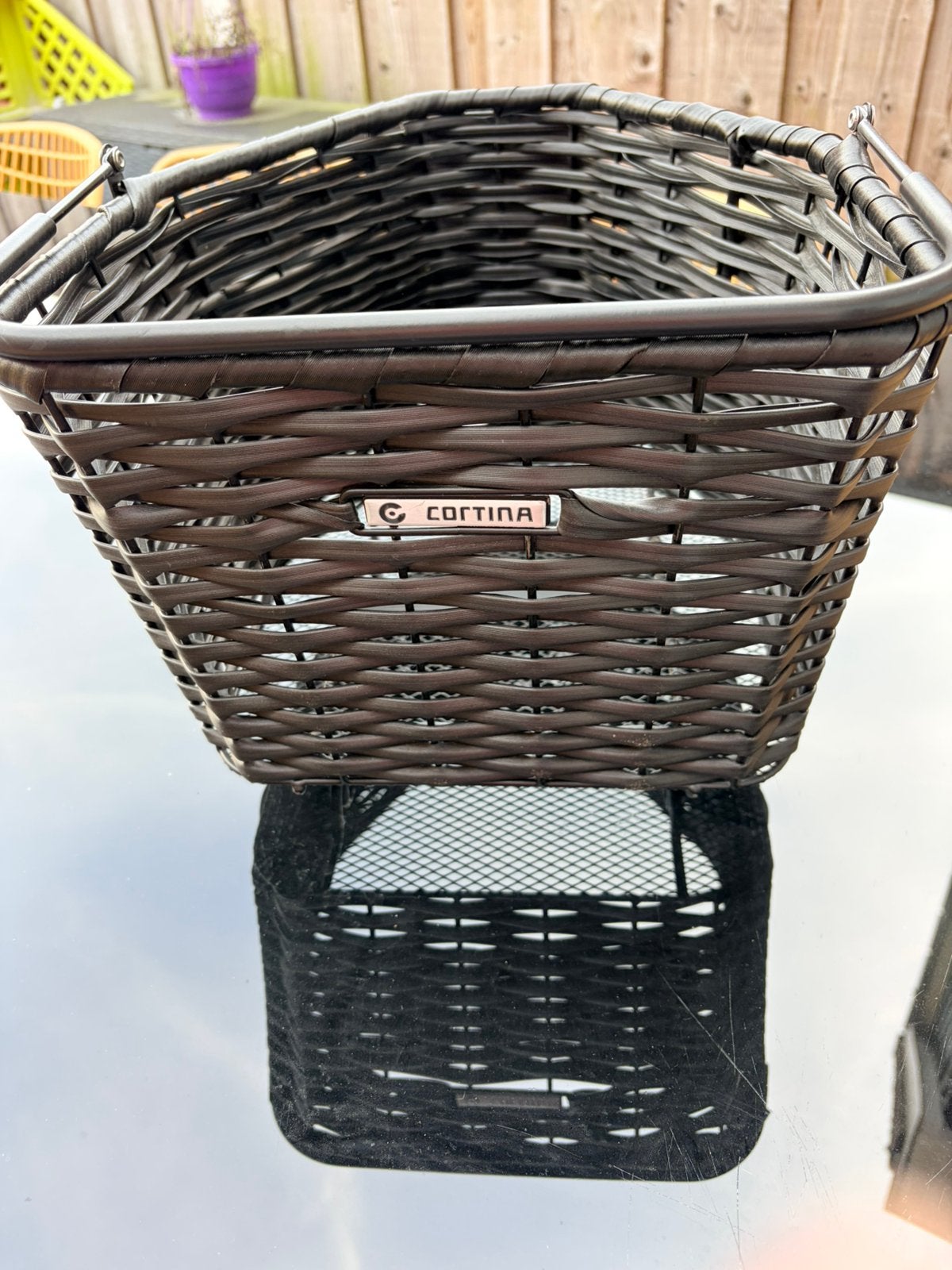 Cortina Mand Sevilla 29L zwart 40x33x22cm, Ophalen, Zo goed als nieuw, Fietsmand