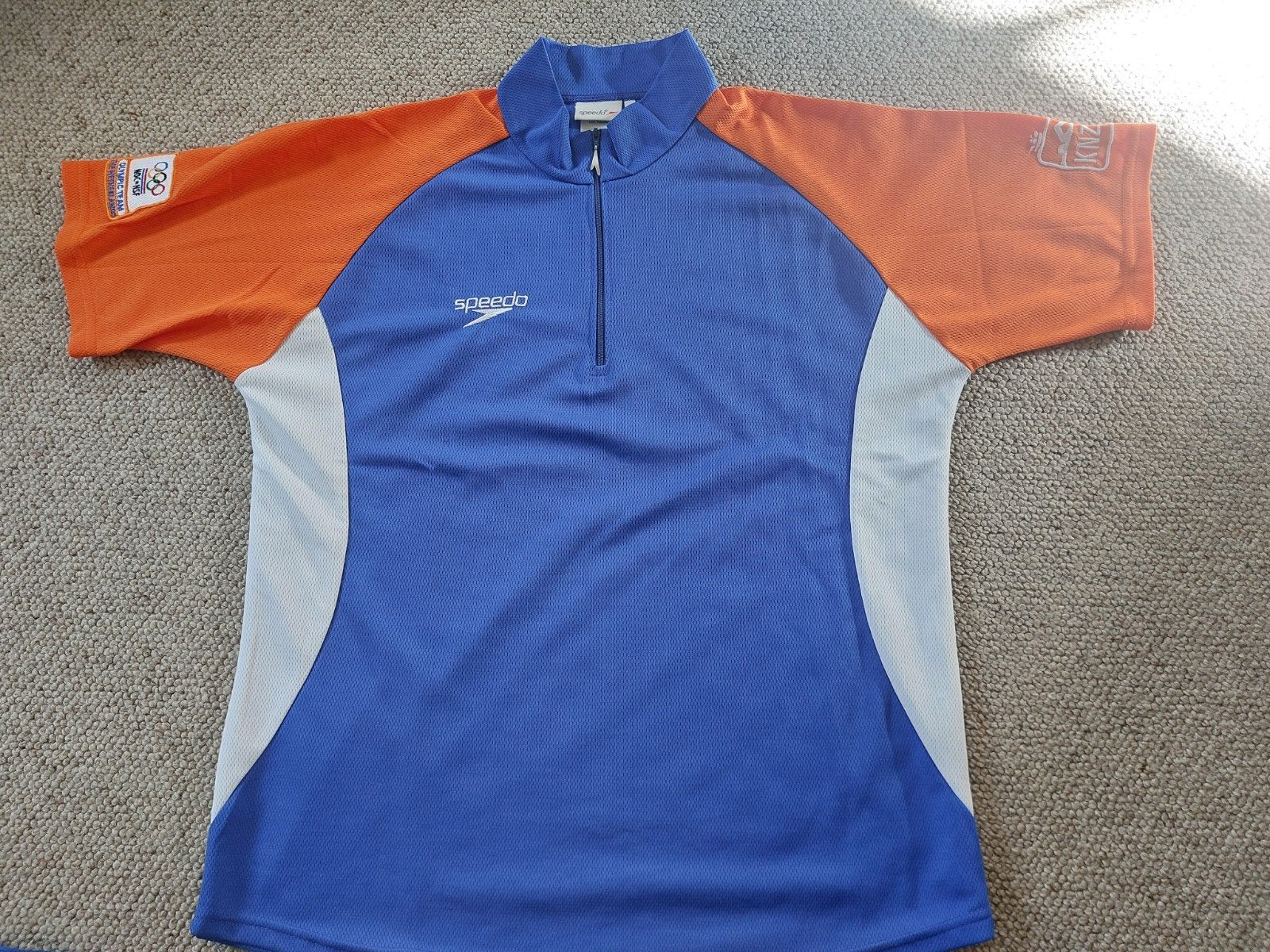TeamNL shirt blauw oranje speedo, Kleding | Dames, Ophalen of Verzenden, Maat 38/40 (M), Blauw, Overige typen