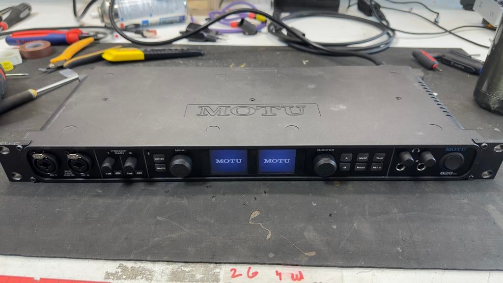 Motu 828es, Ophalen, Gebruikt