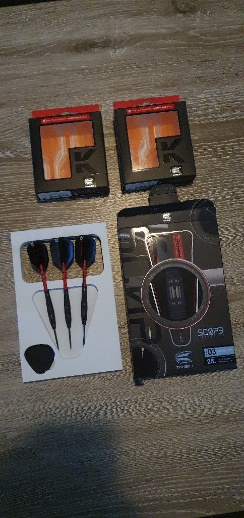 Target Scope darts No3 + K-Flex, Ophalen, Nieuw, Pijlen
