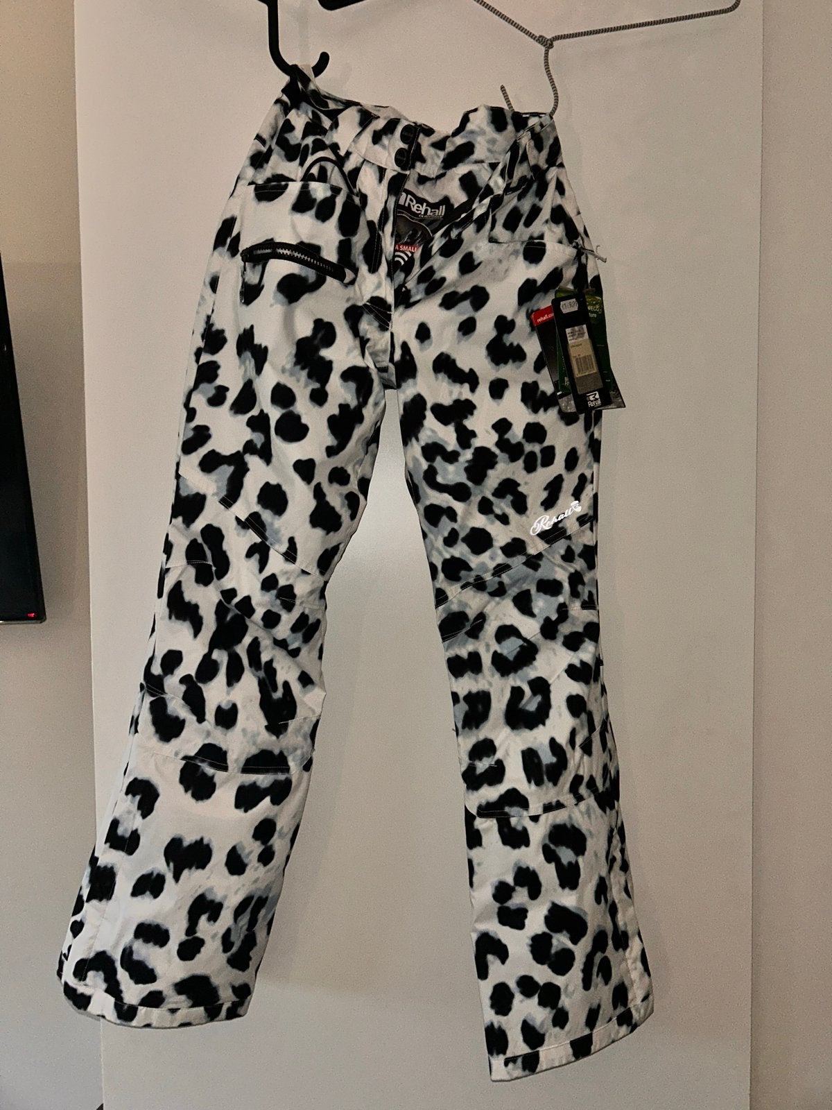 Rehall Jenny-R Snowpant Dames Skibroek - Wit Luipaard XS, Verzenden, Nieuw, Maat 34 (XS) of kleiner, Broek