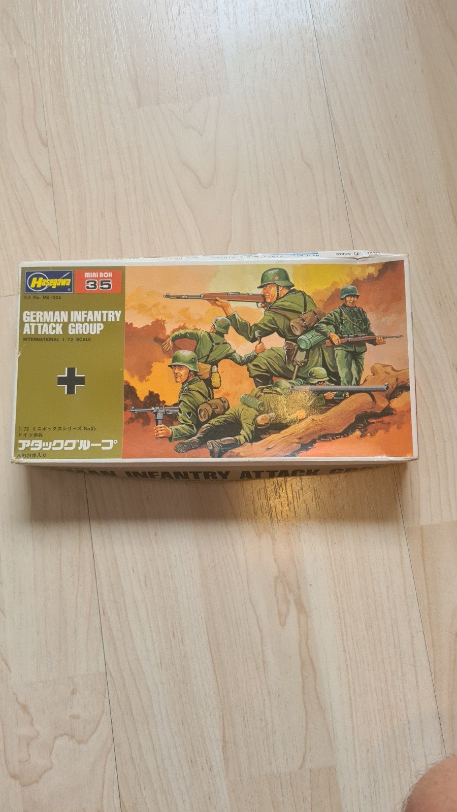 Hasegawa  German infantry attack group., Ophalen of Verzenden, Zo goed als nieuw, 1:50 of kleiner