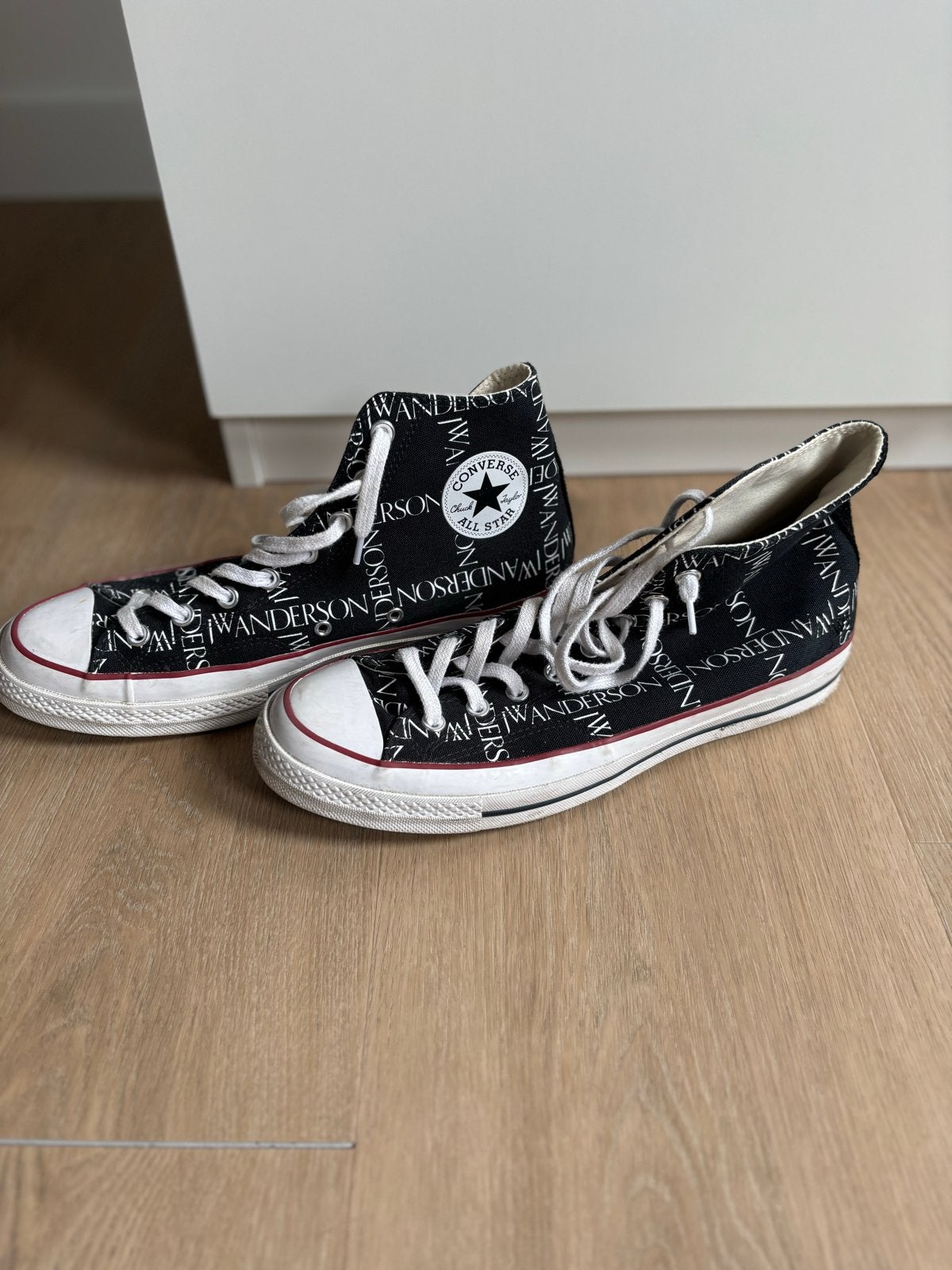 Converse x JW Anderson Chuck 70 High Top Sneakers, Ophalen of Verzenden, Gedragen, Zwart, Sneakers of Gympen