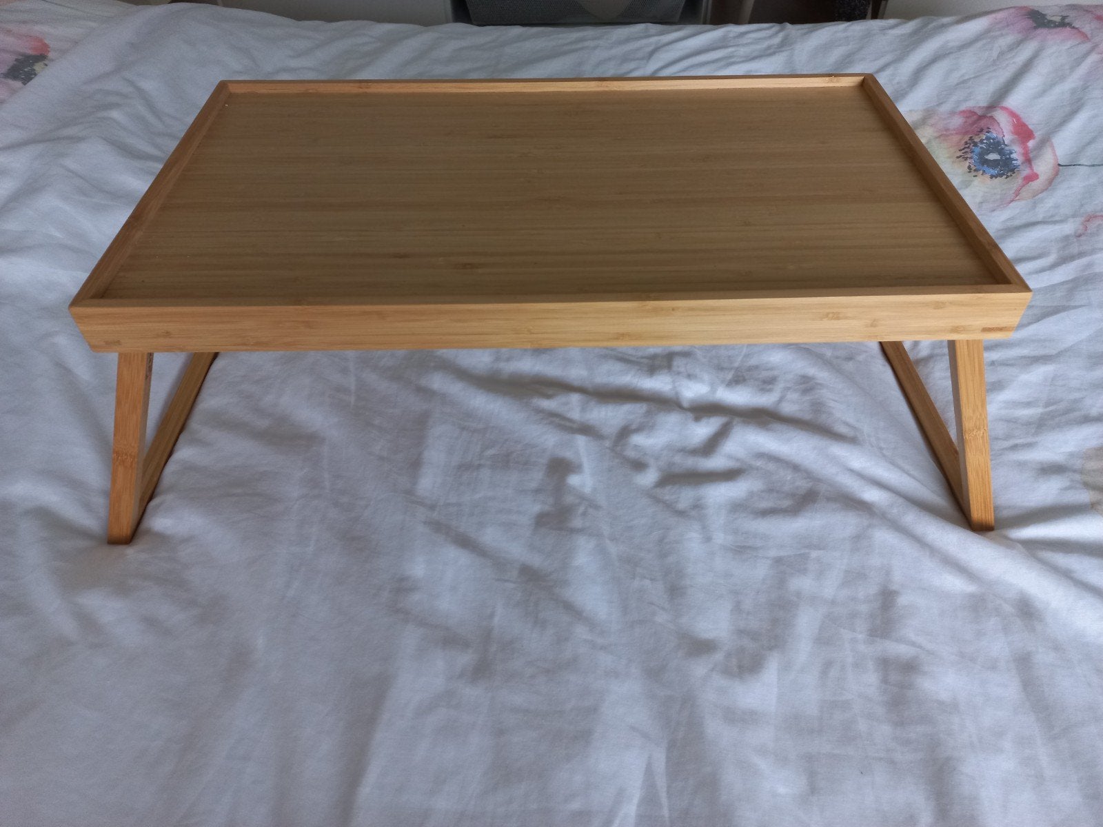 Bamboe bedtafeltje, Ophalen, Minder dan 45 cm, Minder dan 55 cm, Modern, Scandinavisch