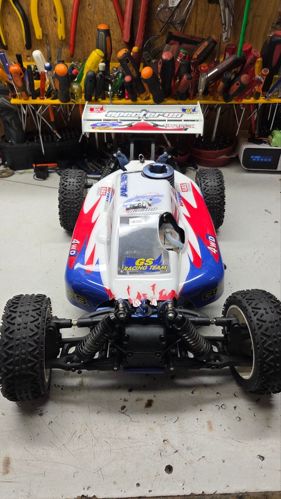te koop mooie gs storm, Gebruikt, Auto offroad, Ophalen of Verzenden, Schaal 1:8