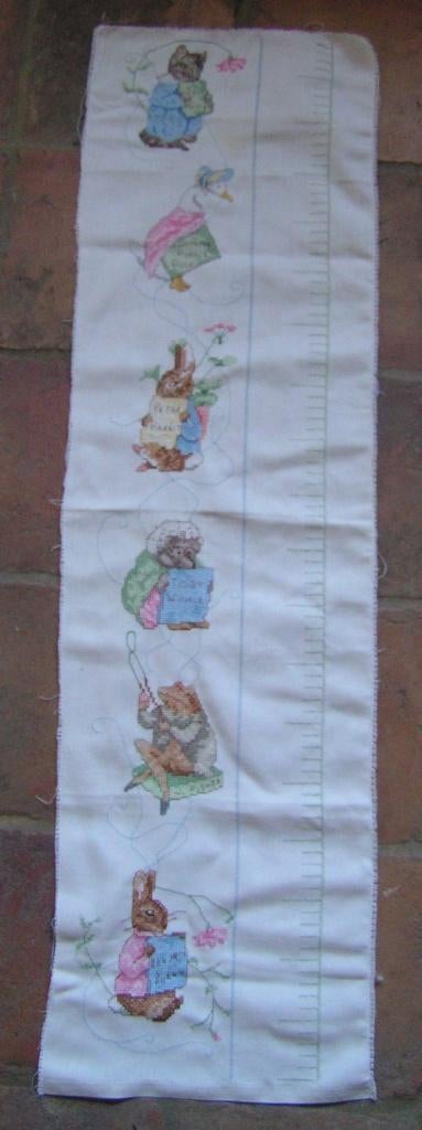 meetlat kinderkamer Beatrix Potter nr XX 495, Kinderen en Baby's, Verzenden, Zo goed als nieuw, Wanddecoratie
