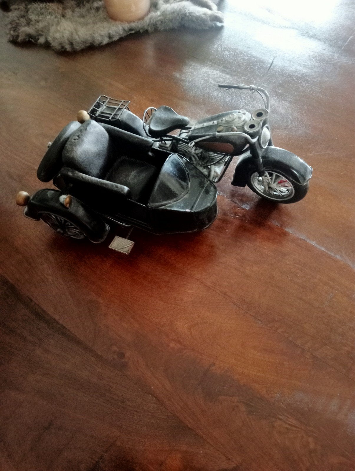 Blikken moter met zijspan..., Ophalen of Verzenden, Zo goed als nieuw, Auto's