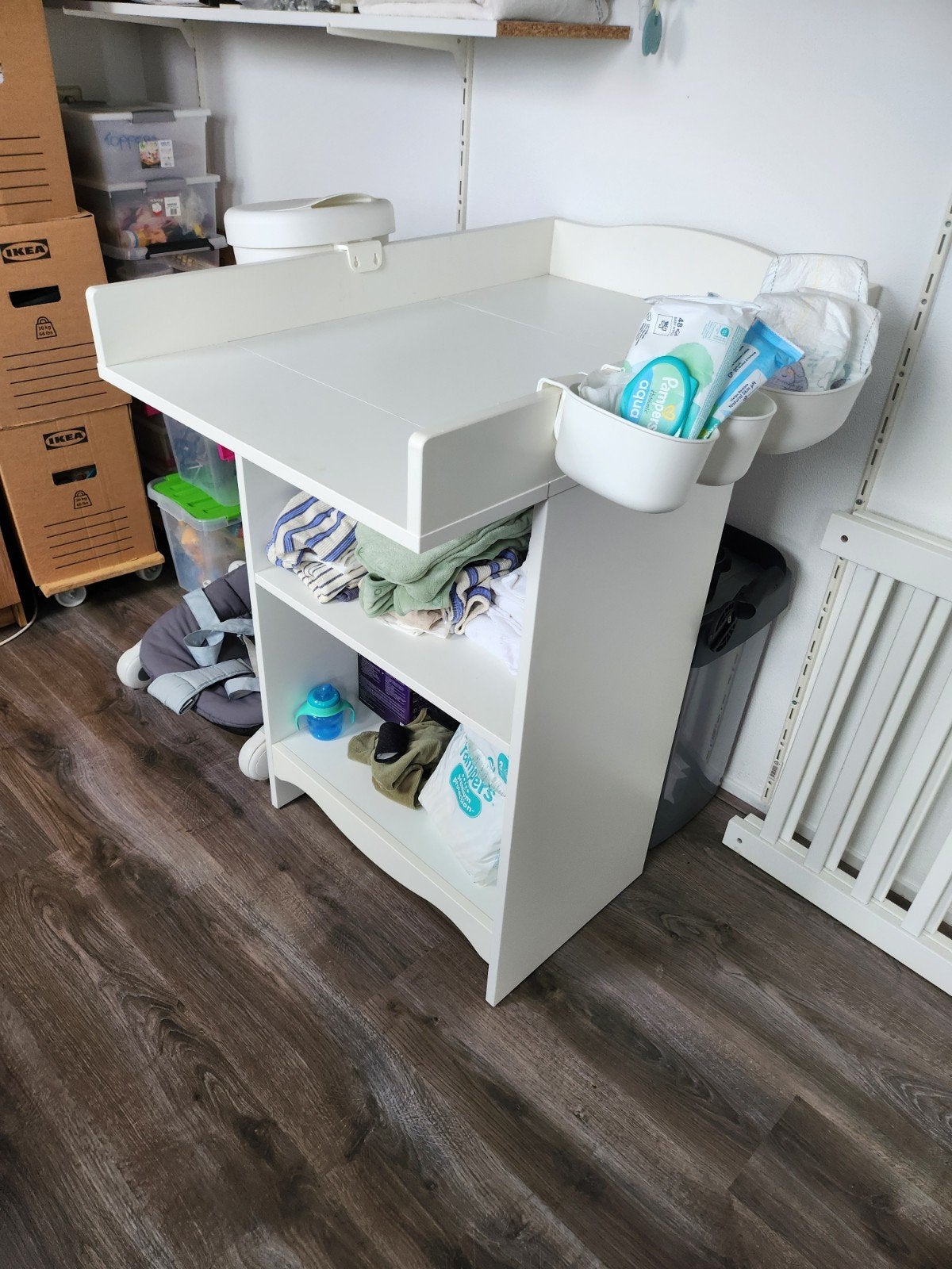 IKEA Småstad Commode/Boekenkast - Wit, 70 cm of meer, 105 cm of meer, Ophalen of Verzenden, Zo goed als nieuw