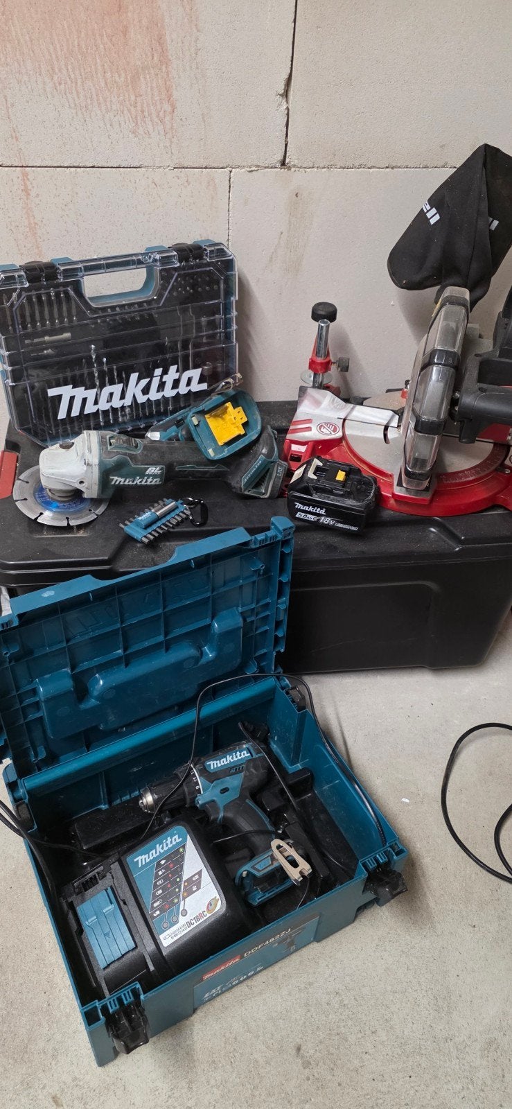 Gereedschappen makita/einhill, Ophalen of Verzenden, Zo goed als nieuw, Boor- en Schroefmachine
