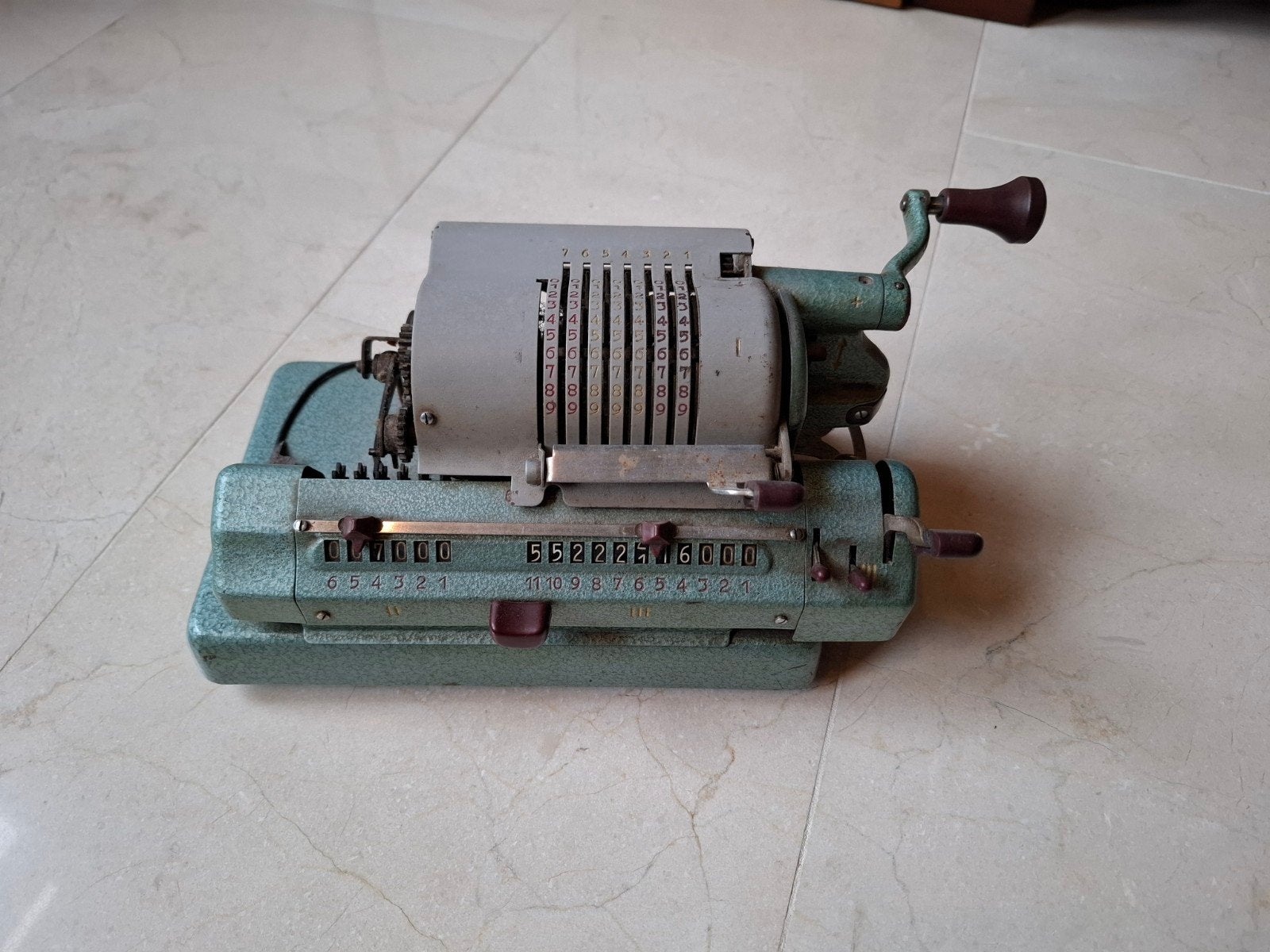 ouderwetse rekenmachine, Antiek en Kunst, Ophalen of Verzenden