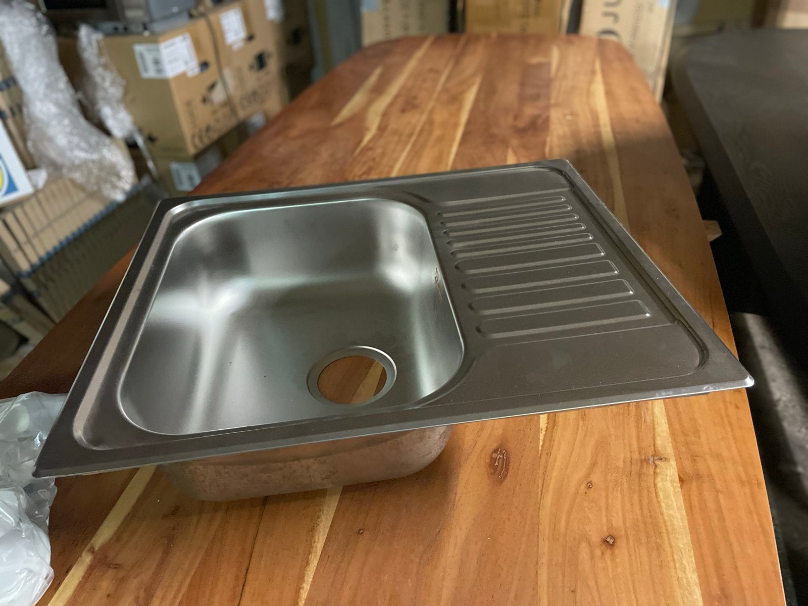 BLANCO TIPO 45S MINI RVS Spoelbak 60x50 met Afdruiprek, Ophalen, Overige typen, Metaal, Overige merken