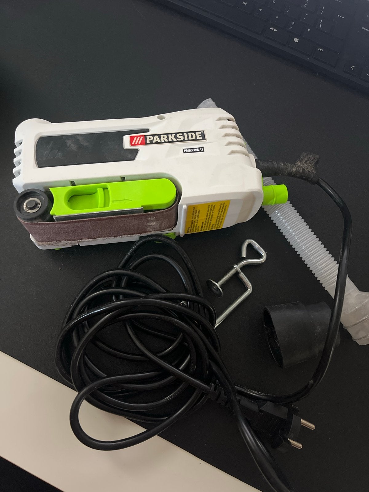 Parkside PMBS 105 A1 Bandschuurmachine - Zo goed als nieuw, Ophalen of Verzenden, Zo goed als nieuw, Minder dan 600 watt, Bandschuurmachine