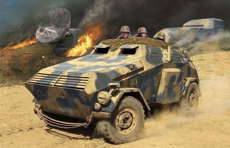 Revell 1:35 Sd.kfz 247 ausf B Armoured command car, Hobby en Vrije tijd, Modelbouw | Auto's en Voertuigen, Auto, Nieuw, Ophalen of Verzenden