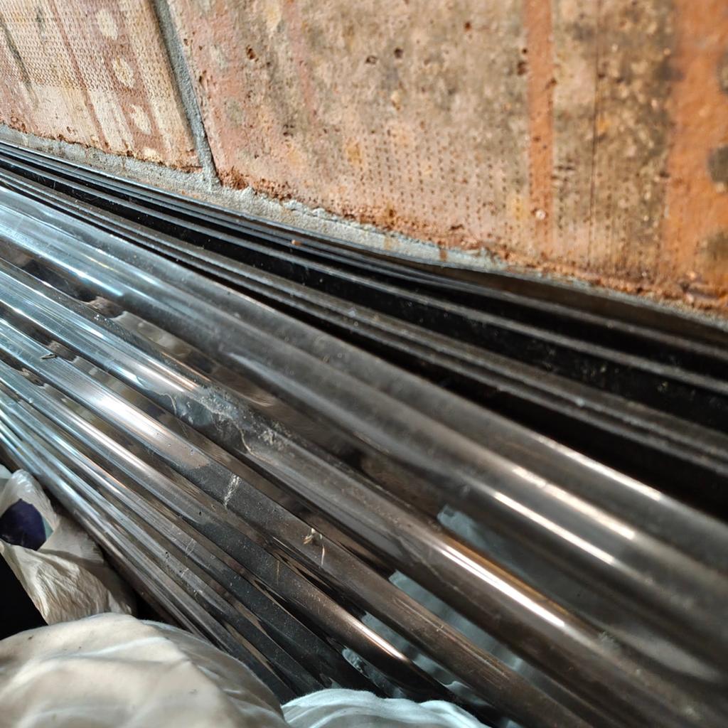8 PVC damwandplaten, 70/18 | 1,2 mm, 
kleur Brons, Ophalen, Kunststof, Gebruikt, Overige kleuren