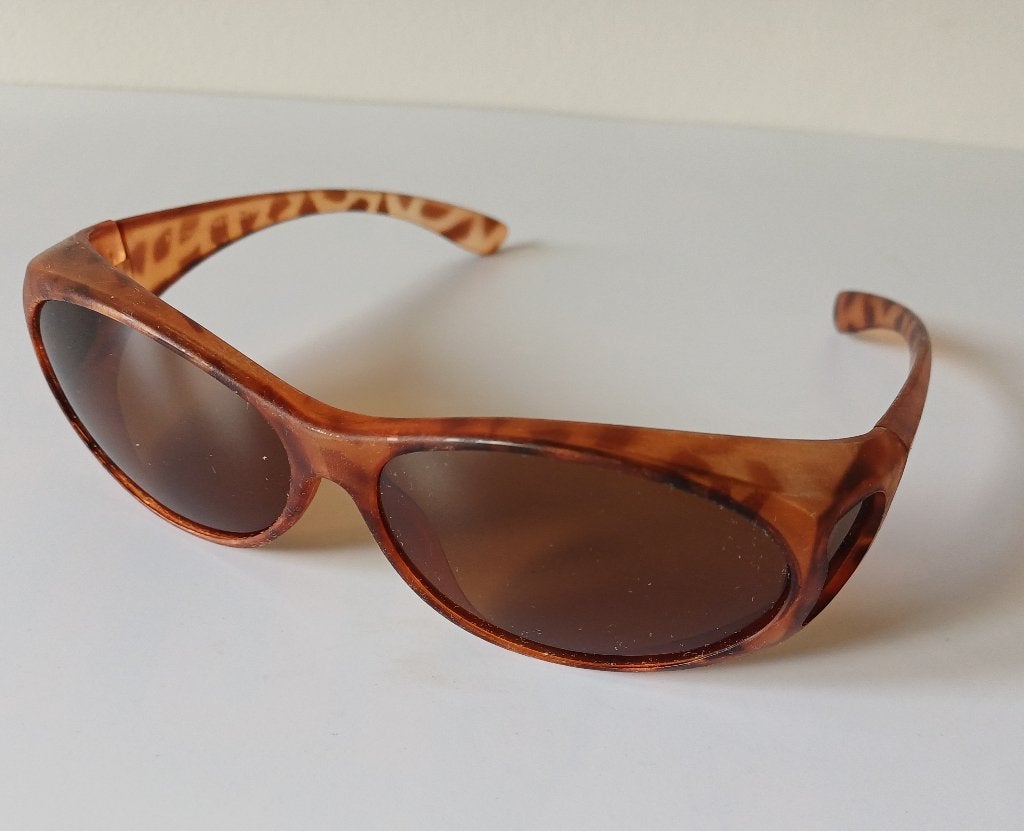Polarized vintage zonnebril, Overige merken, Zonnebril, Bruin, Ophalen of Verzenden